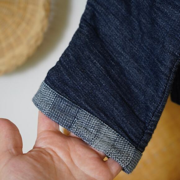 Eileen‎ Fisher Organic Cotton Open Front Denim Jacket Blue Womens Size XS - Picture 4 of 6